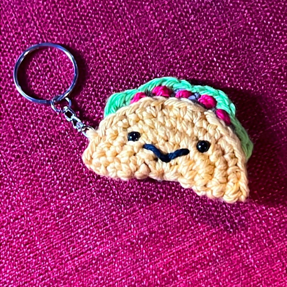 Happy Taco Keychain